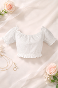 GUESS JEANS TOP FEMME BLANC